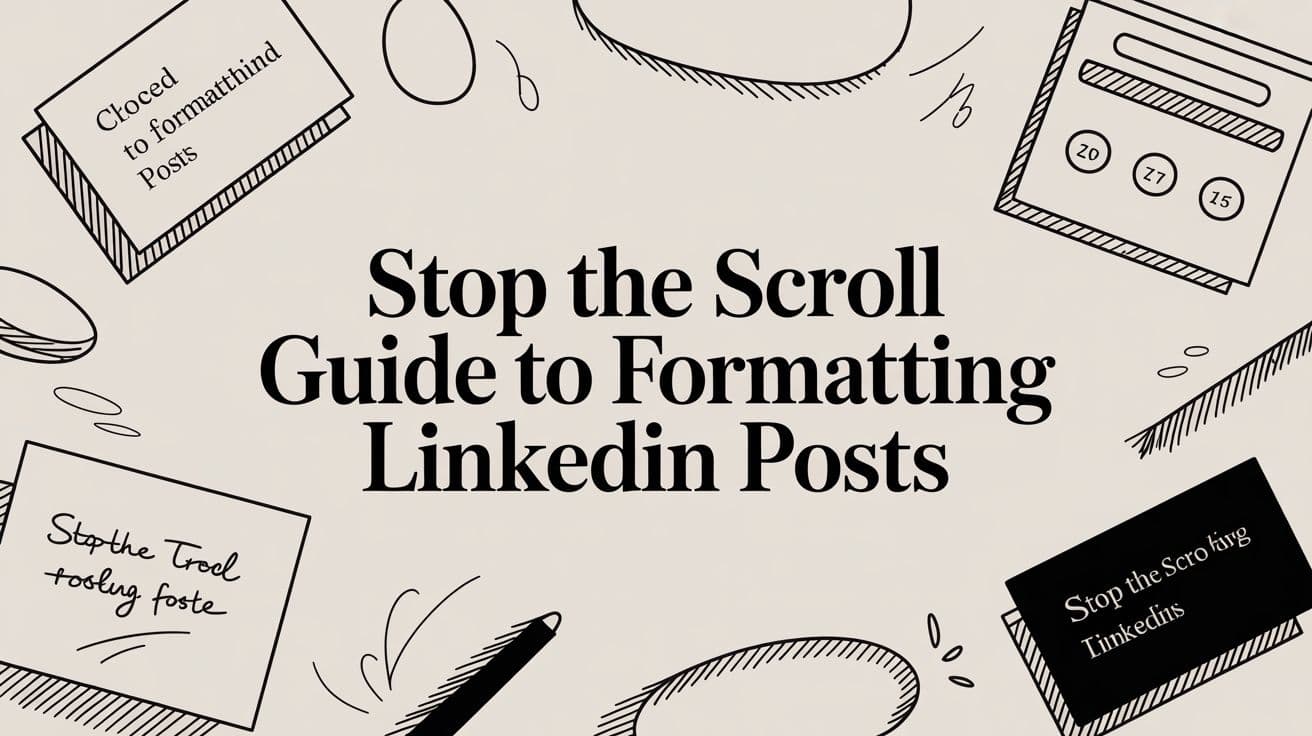 Stop the Scroll Guide to Formatting LinkedIn Posts