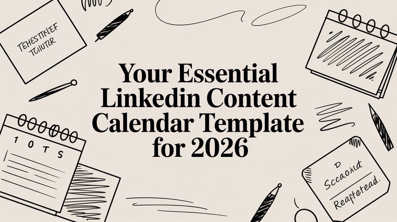 Your Essential LinkedIn Content Calendar Template for 2026