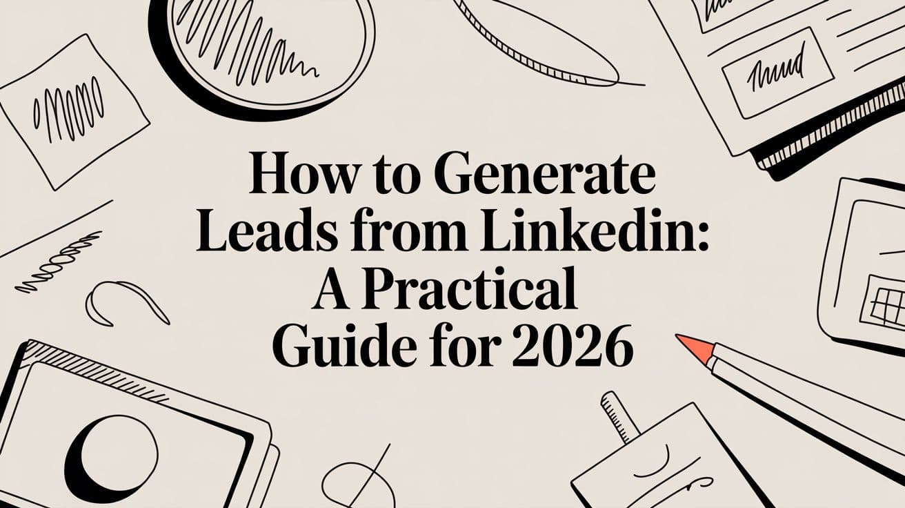 Featured image for How to generate leads from linkedin: A practical guide for 2026