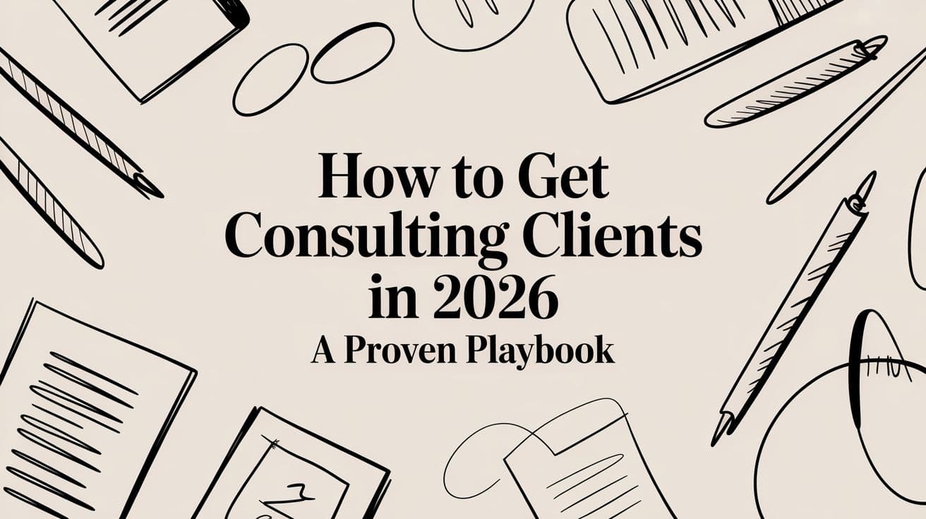 Featured image for How to Get Consulting Clients in 2026 A Proven Playbook