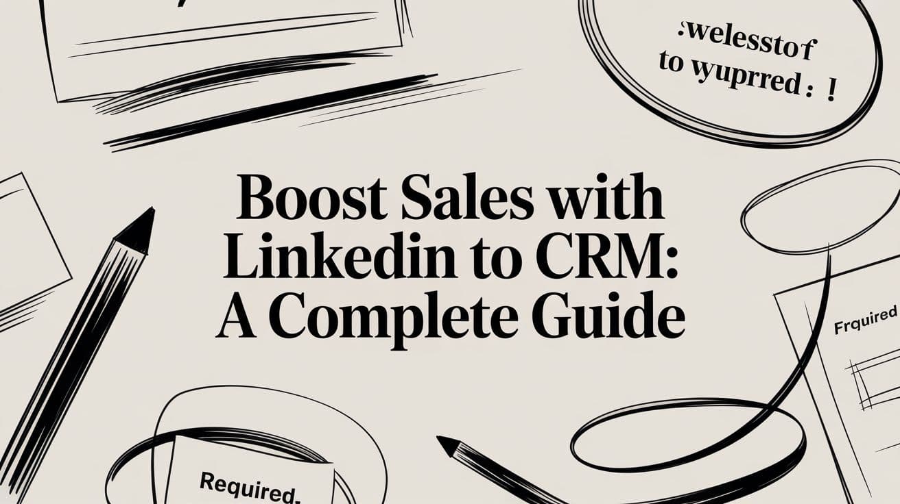 Boost Sales with linkedin to crm: A Complete Guide
