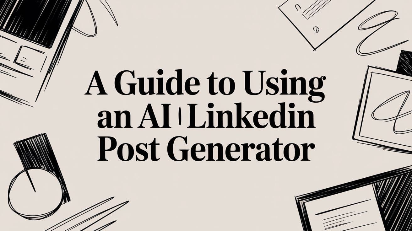 A Guide to Using an AI LinkedIn Post Generator